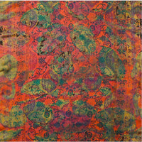 Burgundy-print-silk-scarf-texture