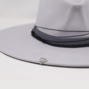 Sombrero artesanal Elementos Plata - Luisa Fernē - Sombreros Artesanales